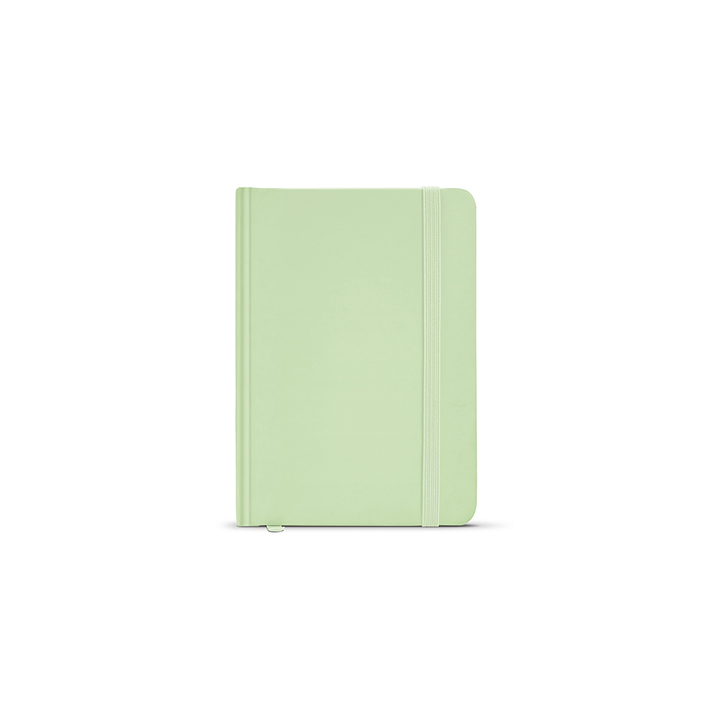 Carnet A6 rigide promotionnel Marquez Vert pastel